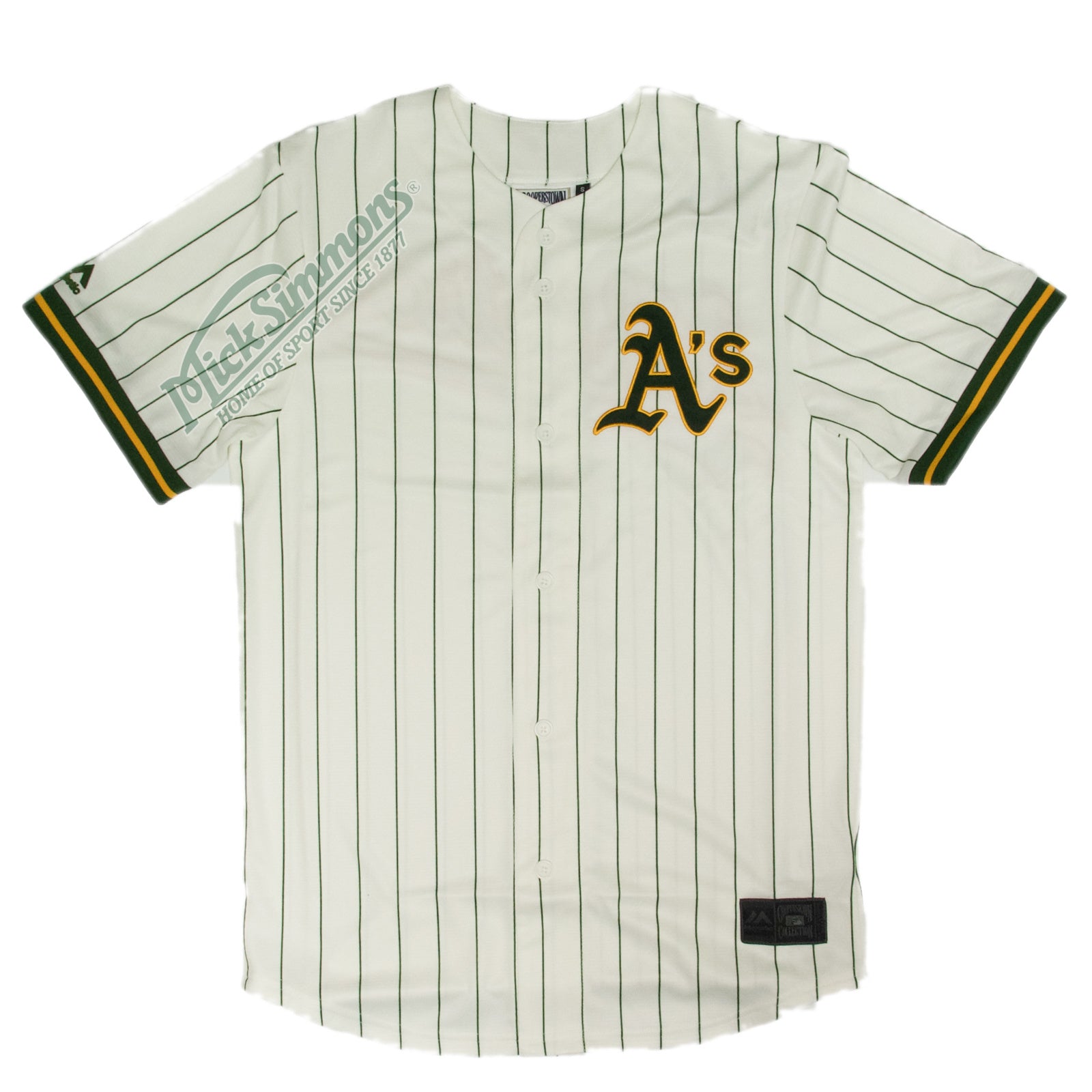Oakland Athletics Pinstripe MLB Baseball Jersey by Majestic