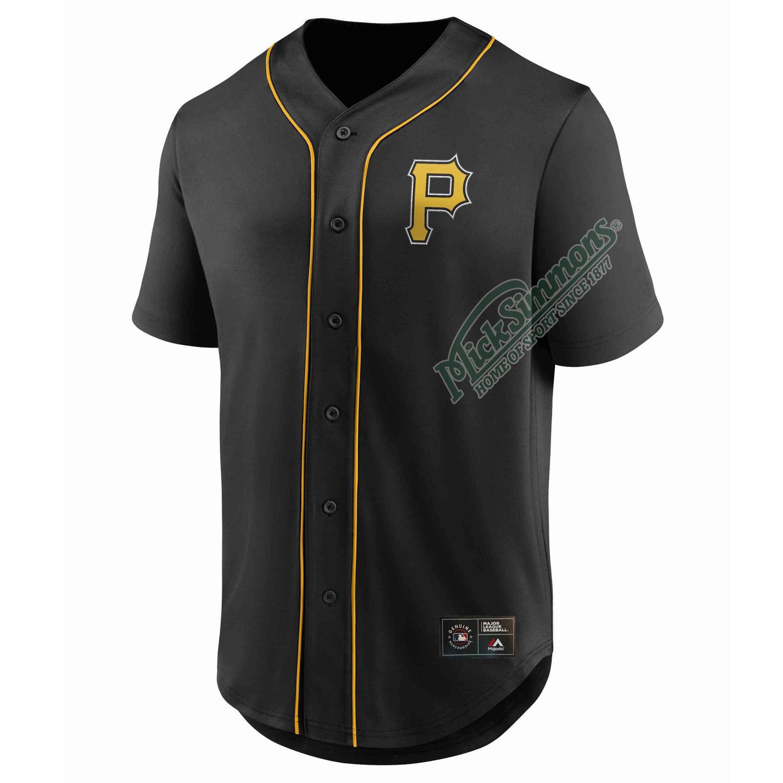 Majestic Mlb Pittsburgh Pirates Core Jersey in Black