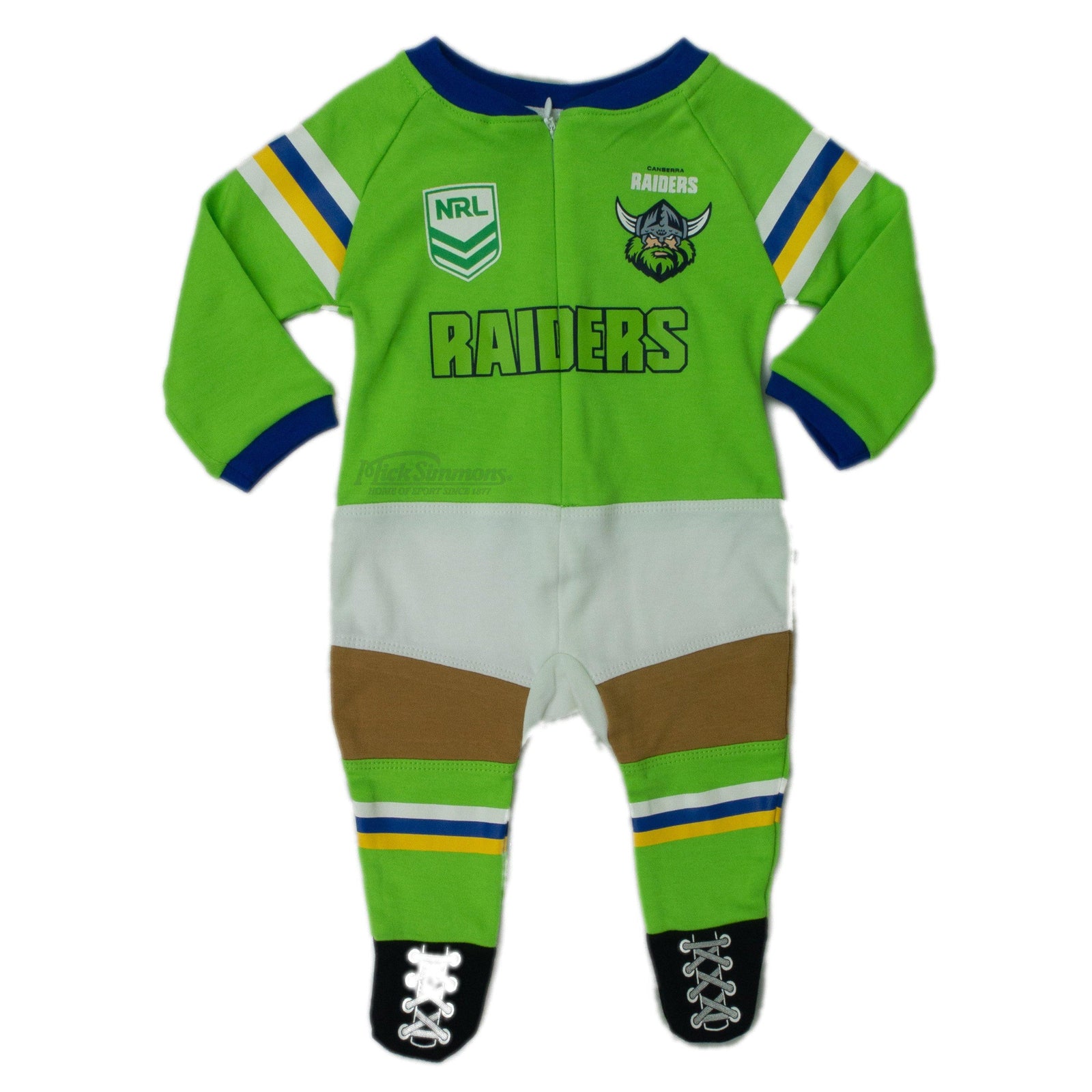 Canberra Raiders Original Footysuit Romper Kids Baby Infants Suit