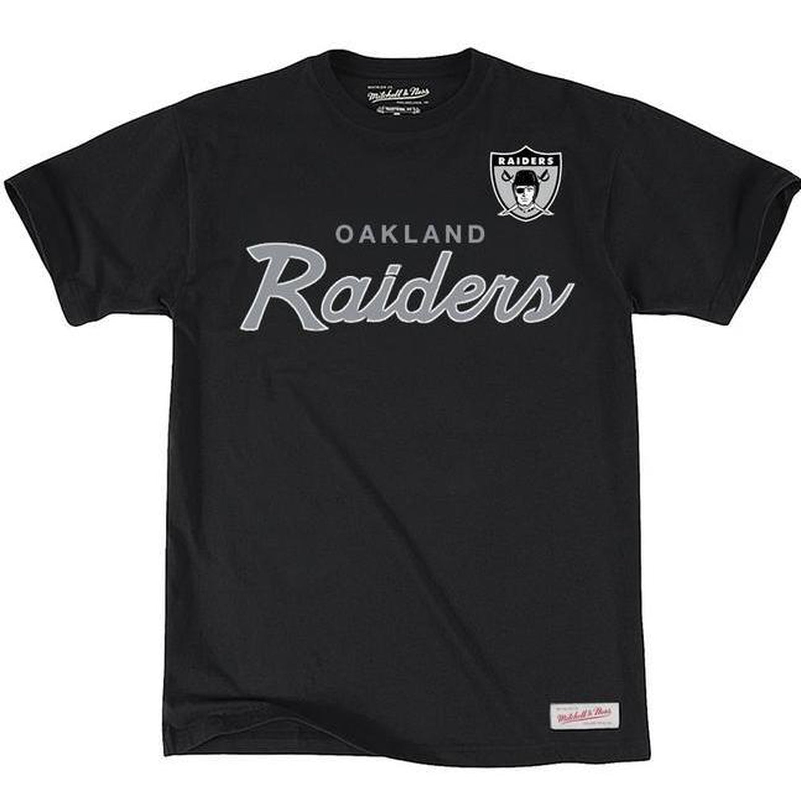 Mitchell & Ness Los Angeles Raiders Script T-Shirt Faded Black