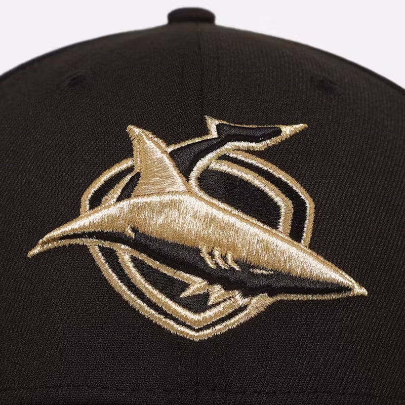 Cronulla Sharks Official 2025 NRL Las Vegas Round 9SEVENTY Cap Rugby League Strapback Adjustable By New Era