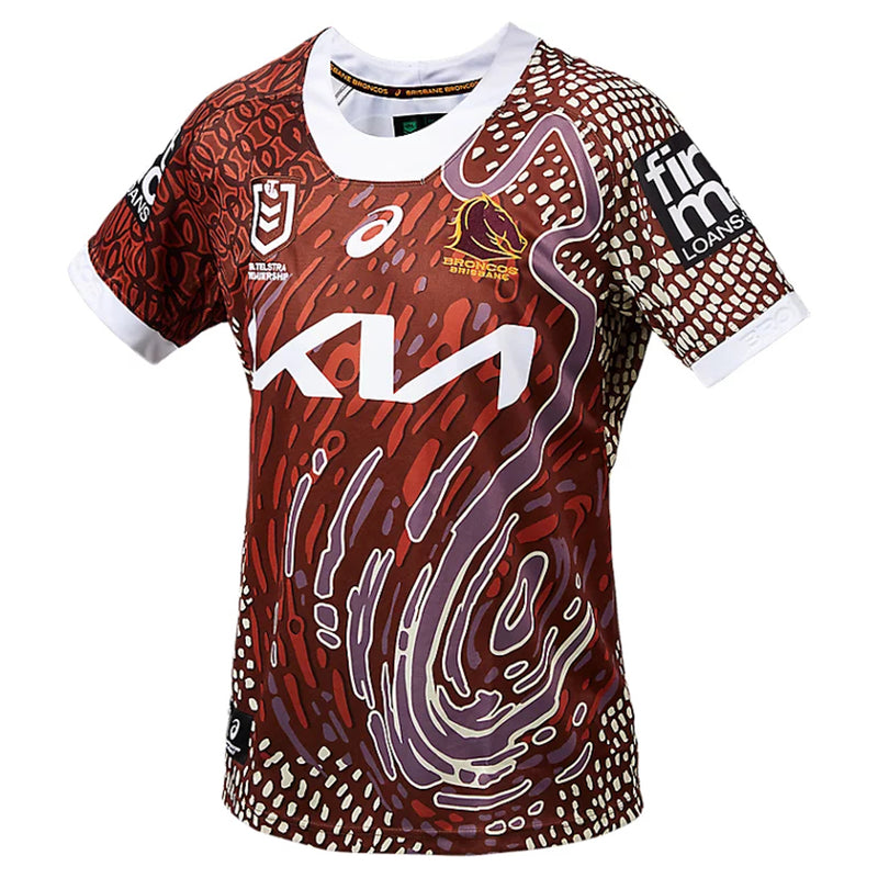 Brisbane Broncos 2024 Men's Indigenous Jersey NRL Rugby League by Asics - new