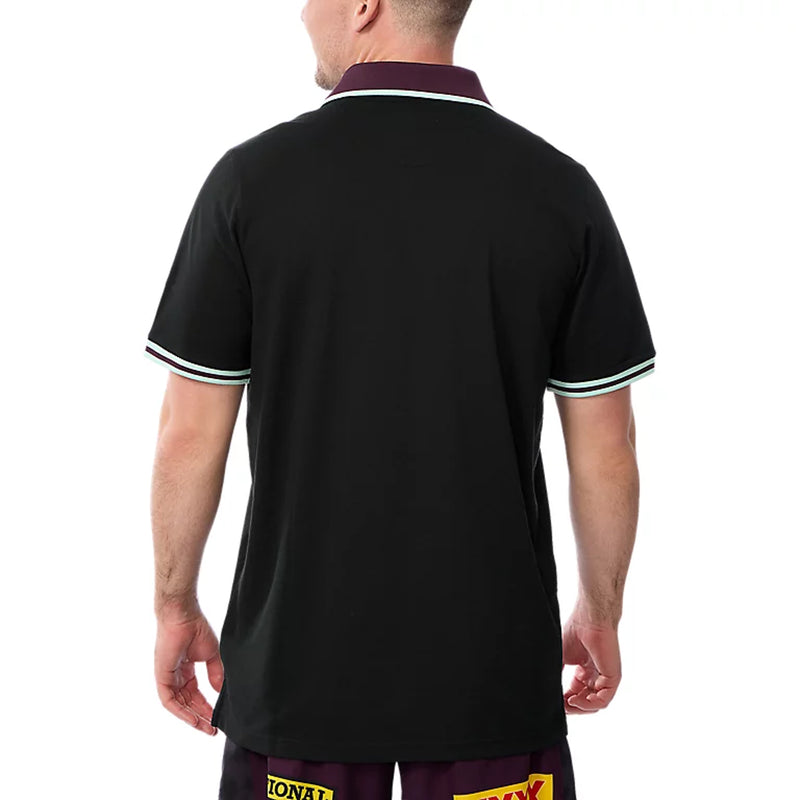 Brisbane Broncos 2025 Men's Team Polo NRL Rugby League by Asics - new