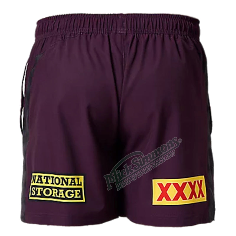 Brisbane Broncos 2025 Men's Home Training Shorts NRL Rugby League by Asics - new