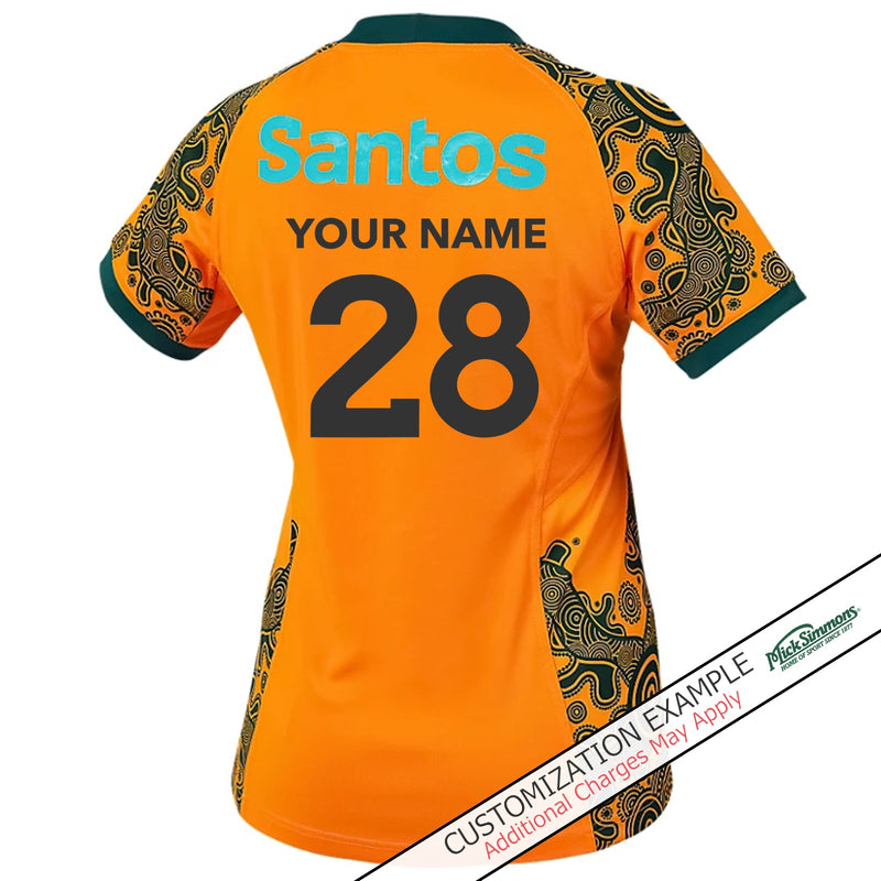 Wallabies Official Womens Replica Alternate Jersey Rugby Union by Asics - new