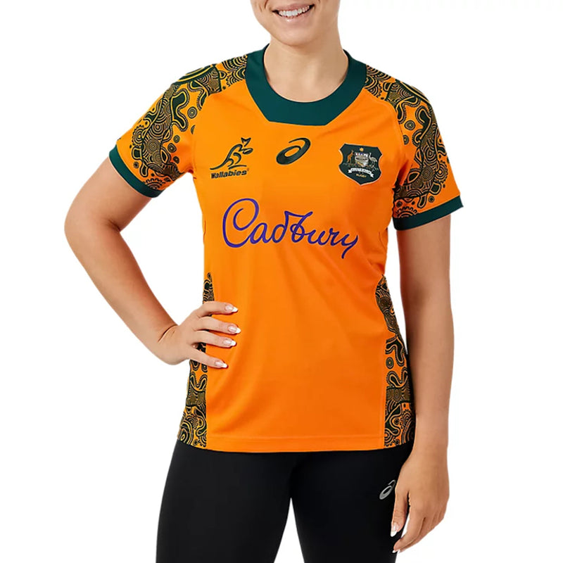 Wallabies Official Womens Replica Alternate Jersey Rugby Union by Asics - new