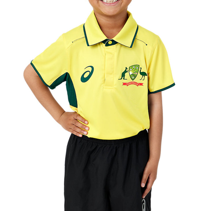 Cricket Australia 2024/25 Kids ODI Home Shirt by Asics - new