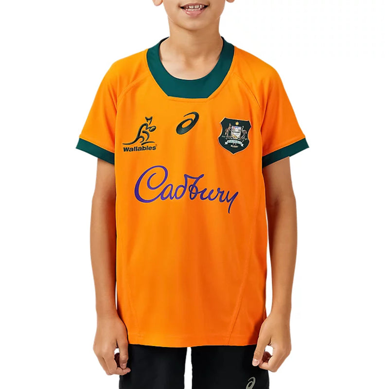 Wallabies Official Kids Youth Replica Home Jersey Rugby Union by Asics - new