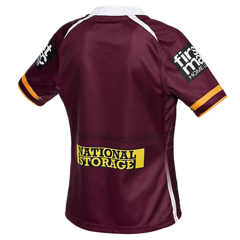 Brisbane Broncos 2025 Kid's Home Jersey NRL Rugby league by Asics - new