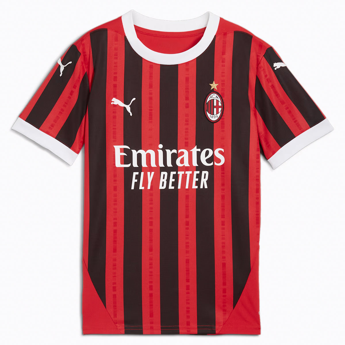 AC Milan 2024 25 Kids Home Jersey Football Soccer by Puma Mick Simmons Sport