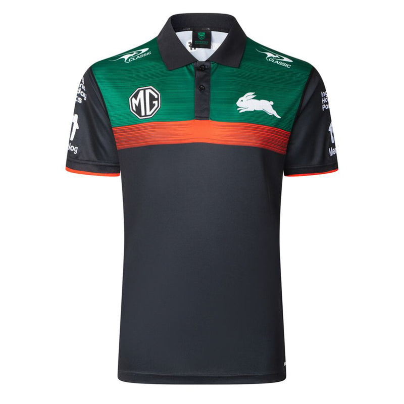 South Sydney Rabbitohs 2025 Men's Players Polo Shirt NRL Rugby League Classic