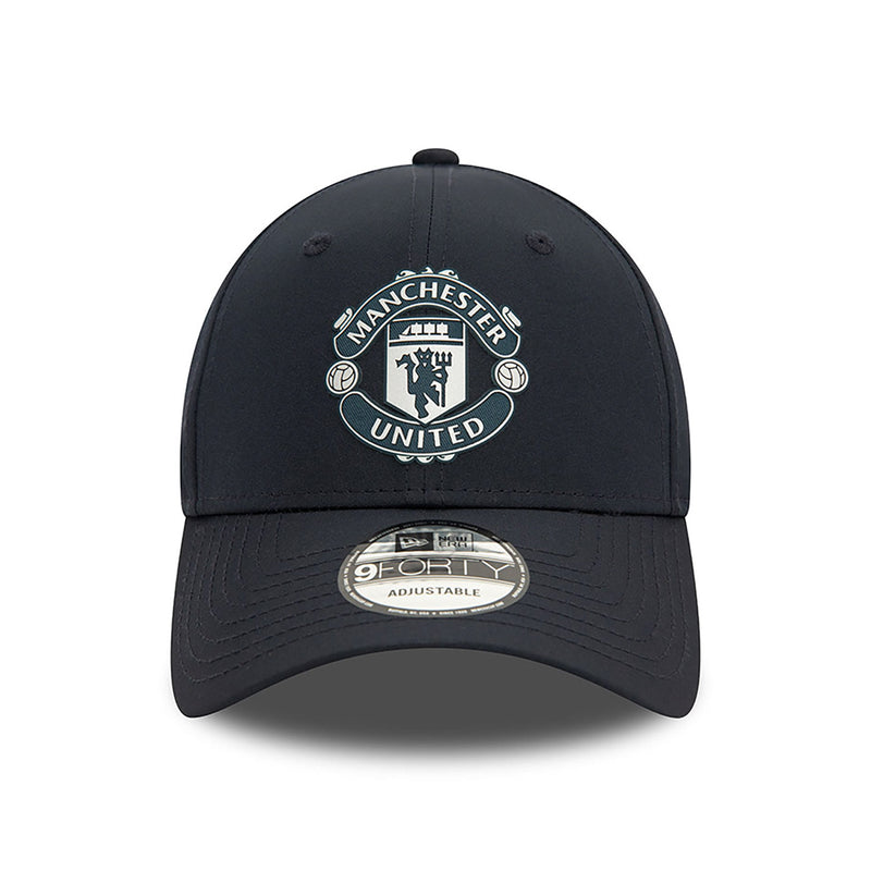 Manchester United Adult Black 9Forty Cap Cloth Strap Adjustable Football (Soccer) By New Era - new