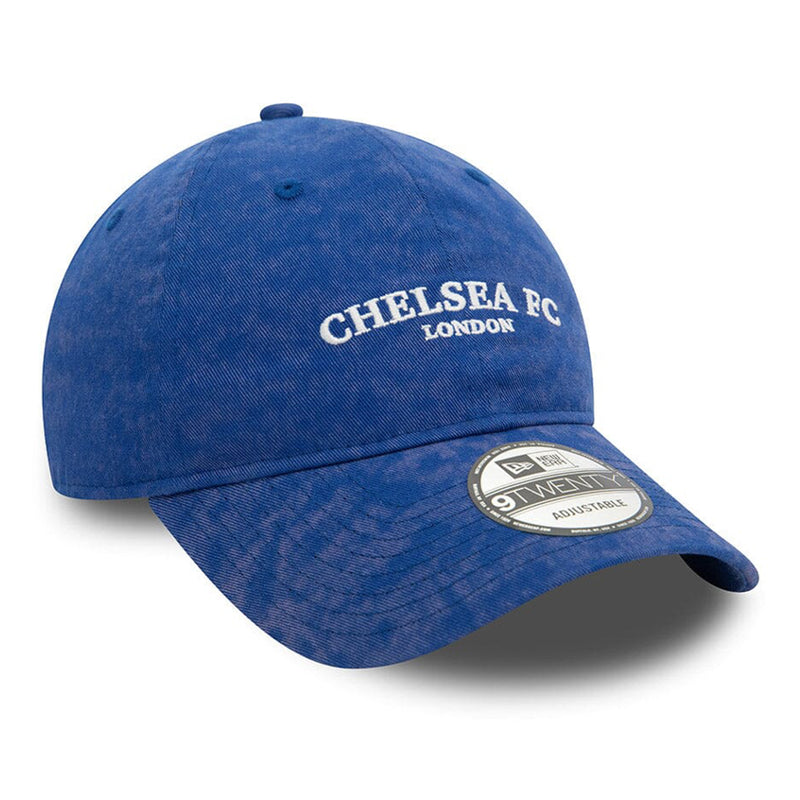 Chelsea FC Adult Blue 9Twenty Cap Cloth Strap Adjustable Football (Soccer) By New Era - new