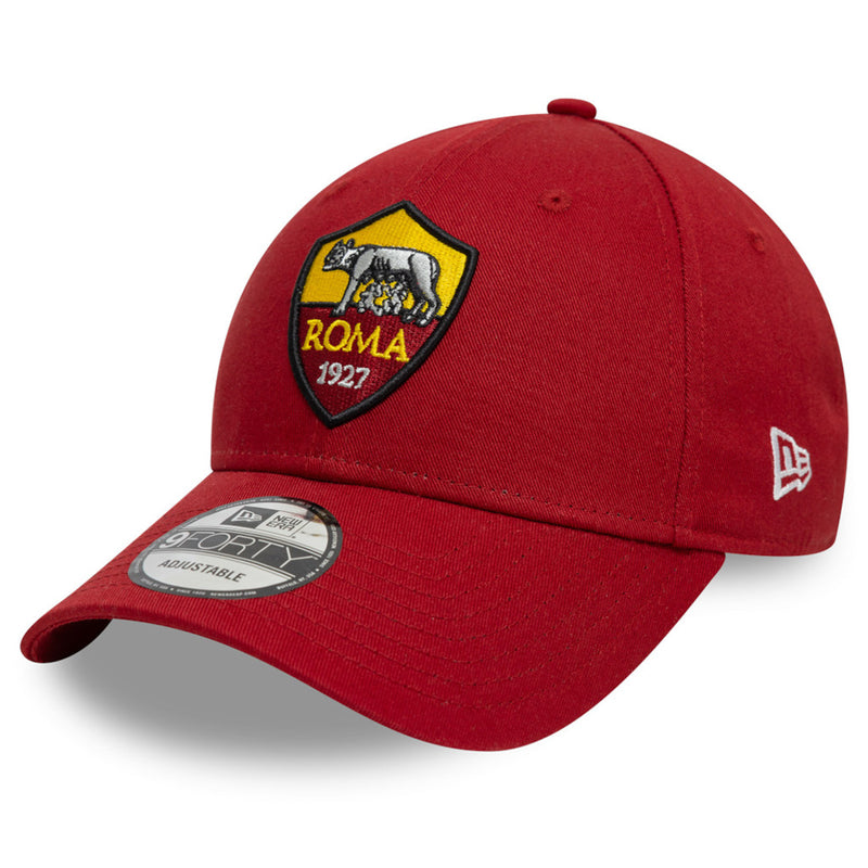 AS Roma Adult Dark Red 9FORTY Cap Cloth Strap Adjustable Football (Soccer) By New Era - new