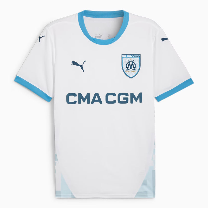 Olympique de Marseille OM 2024 25 Men s Replica Home Jersey Football Soccer by Puma Mick Simmons Sport