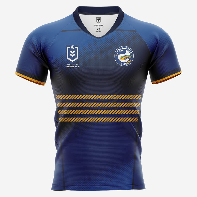 Parramatta Eels Men's Home Supporter Jersey NRL Rugby League by Burley Sekem