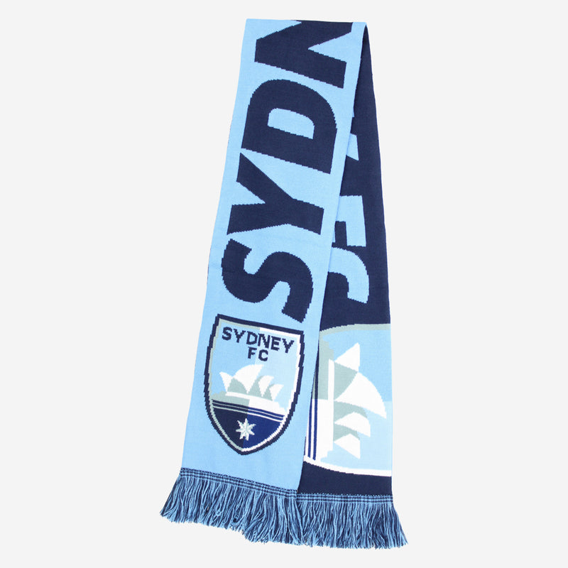 Sydney FC Adult's Defender Jacquard Scarf A-League Soccer Football - new