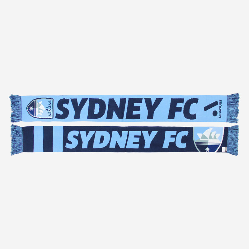 Sydney FC Adult's Defender Jacquard Scarf A-League Soccer Football - new