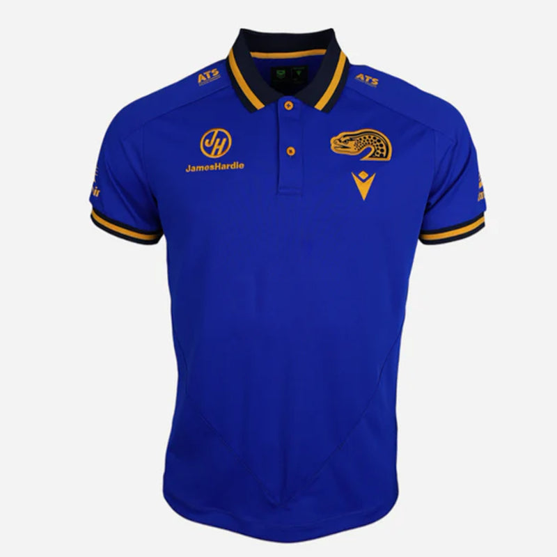 Parramatta Eels 2025 Men's Travel Polo Shirt NRL Rugby League by Macron - new