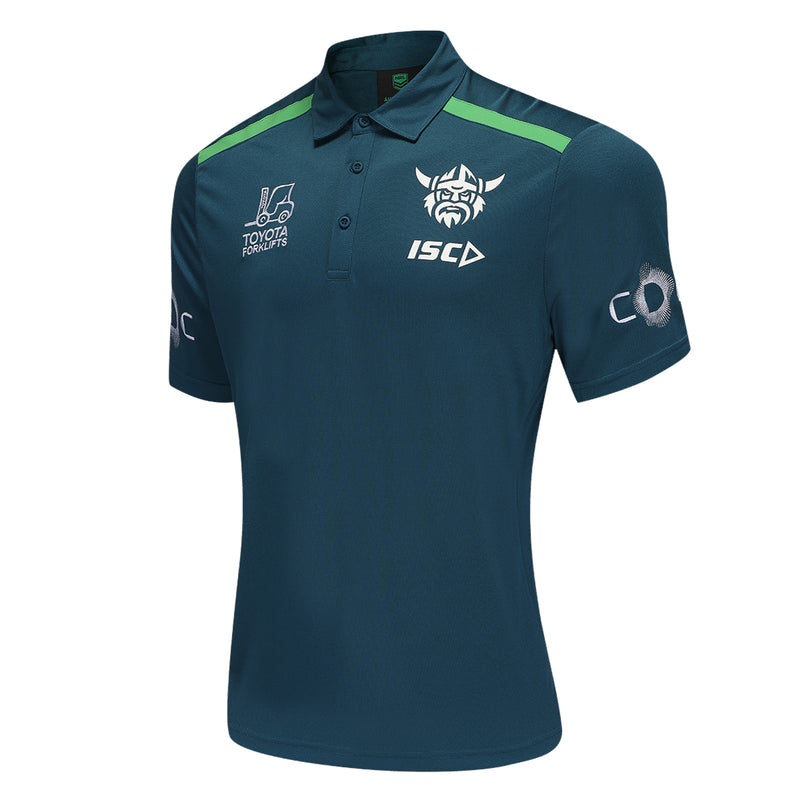 Canberra Raiders 2025 Mens Polo Shirt NRL Rugby League by ISC - new