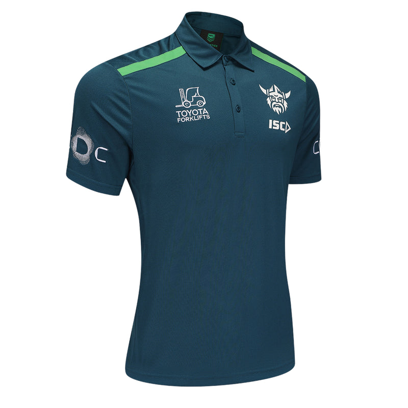 Canberra Raiders 2025 Mens Polo Shirt NRL Rugby League by ISC - new