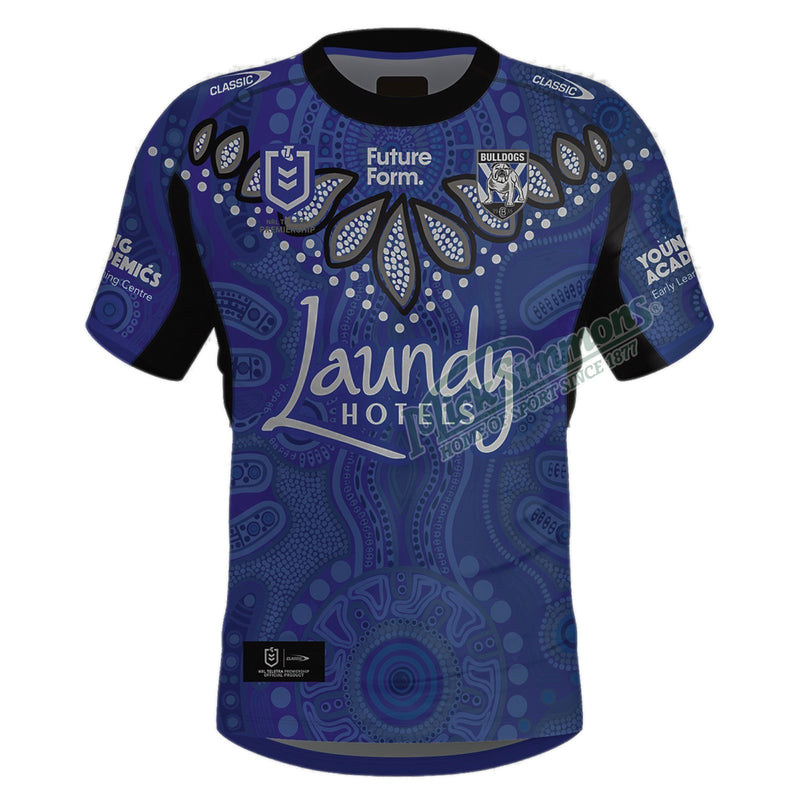 Canterbury Bulldogs 2024 Indigenous Men's Jersey NRL Rugby League by Classic - new