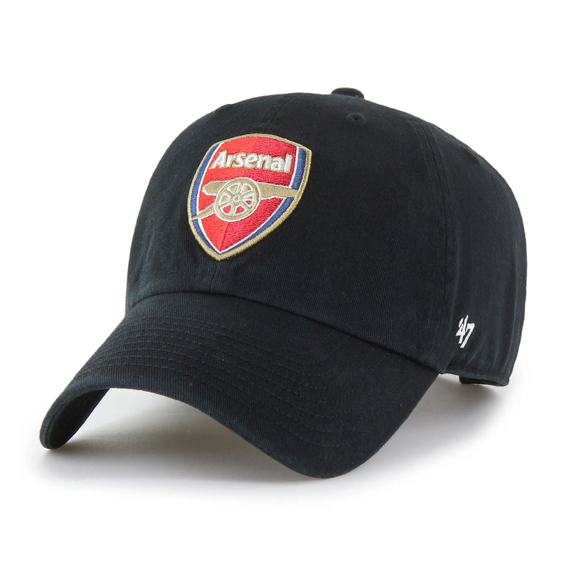 Arsenal FC Black Clean Up Strapback Football Soccer Cap by 47 - new