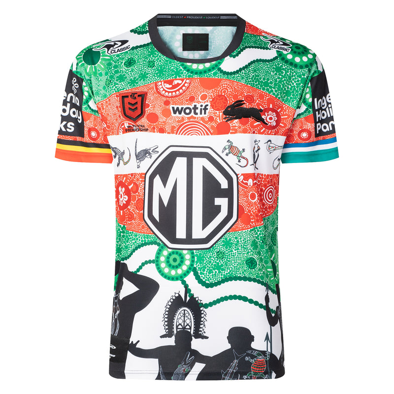 South Sydney Rabbitohs 2024 Men's Indigenous Jersey Rugby League NRL by Classic - new