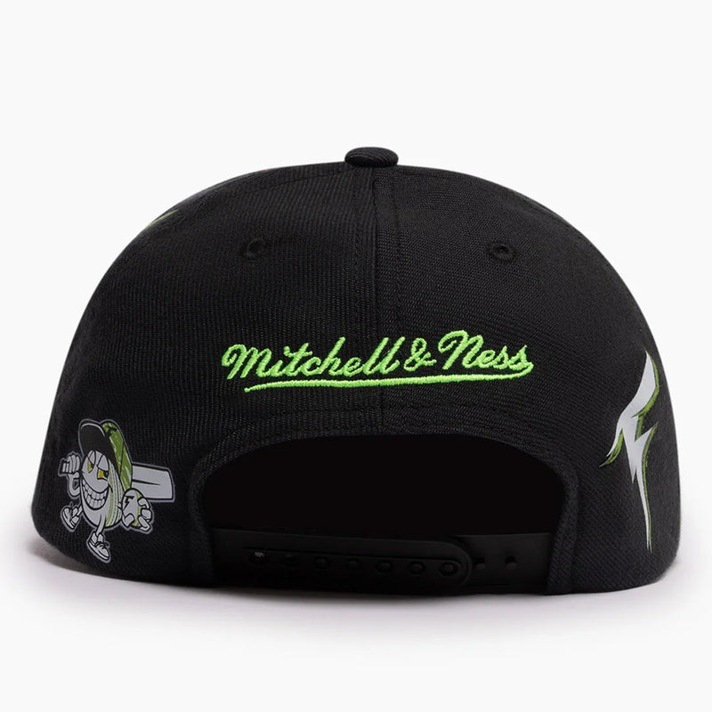 Sydney Thunder Kids Patch Pinch Panel Snapback Cap Big Bash League BBL By Mitchell & Ness - new