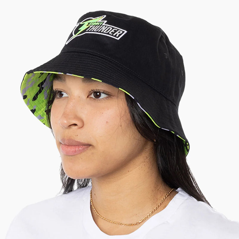 Sydney Thunder Official Adult Reversible Bucket Hat Cricket Big Bash League BBL By Mitchell & Ness - new