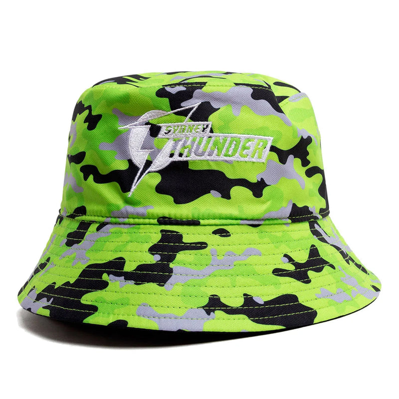 Sydney Thunder Official Adult Reversible Bucket Hat Cricket Big Bash League BBL By Mitchell & Ness - new