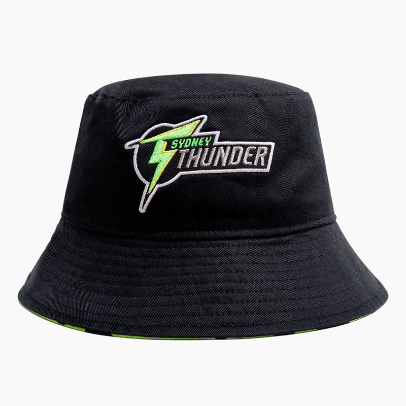 Sydney Thunder Official Adult Reversible Bucket Hat Cricket Big Bash League BBL By Mitchell & Ness - new