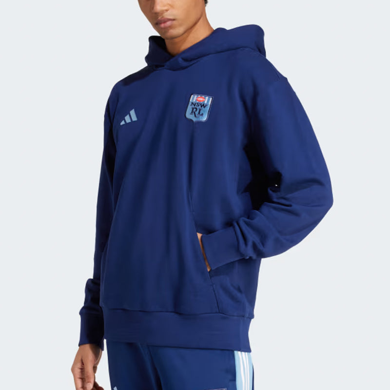 NSW Blues 2025 Adult Hoody State of Origin NRL Rugby League by adidas - new