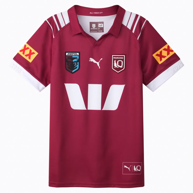 Queensland Maroons 2025 Men's State of Origin Rugby League Jersey by Puma - new