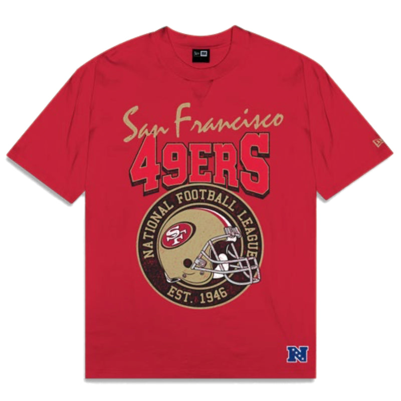 San Francisco 49ers NFL Helmet Graphic T-Shirt By New Era - new