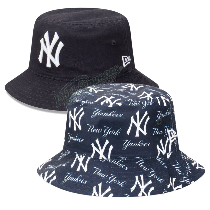 New York Yankees Official Color Reversible Bucket Hat by New Era - new