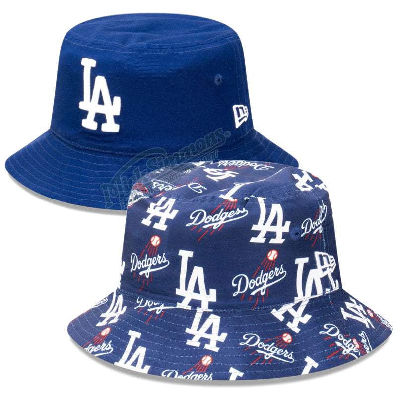 Los Angeles Dodgers Official Team Color Reversible Bucket Hat by New Era - new