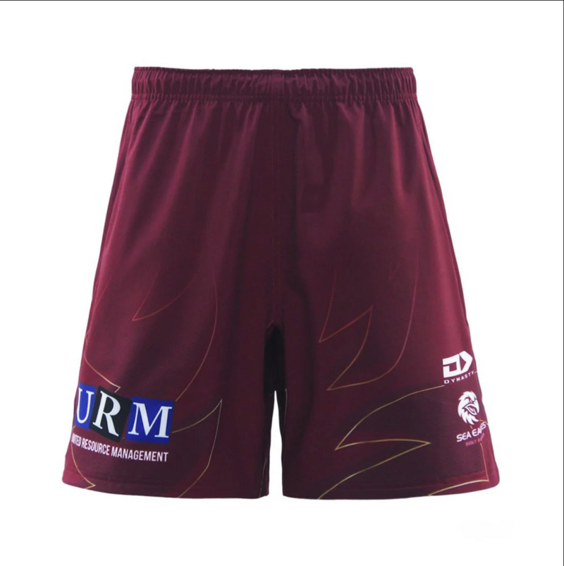 Manly Warringah Sea Eagles 2025 Men's Gym Shorts NRL Rugby League by Dynasty - new