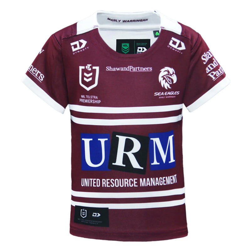 Warringah Sea Eagles 2025 Toddler Home Jersey NRL Rugby League by Dynasty Sport