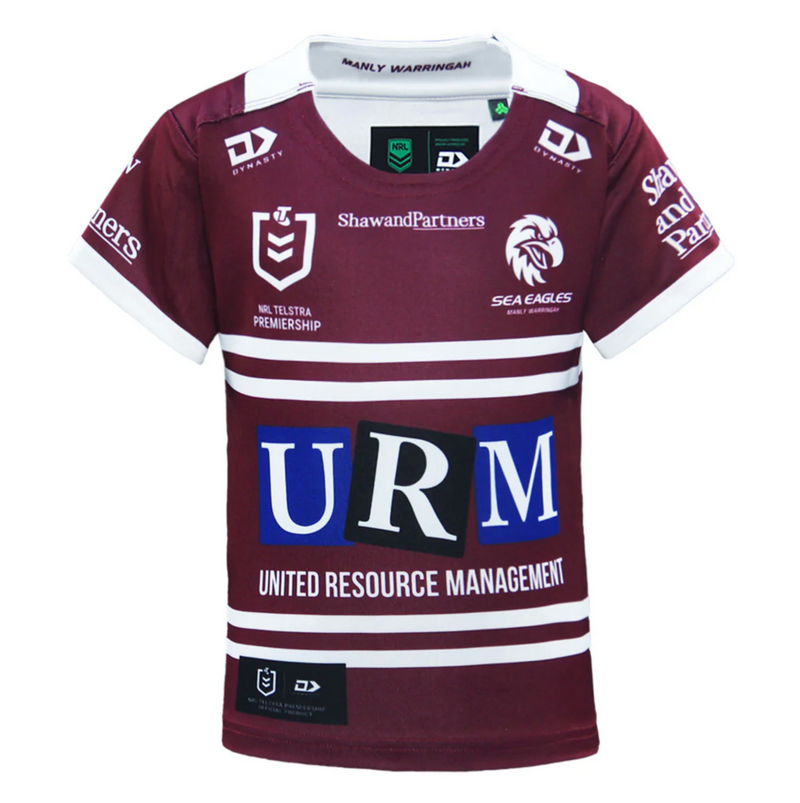 Warringah Sea Eagles 2025 Toddler Home Jersey NRL Rugby League by Dynasty Sport - new