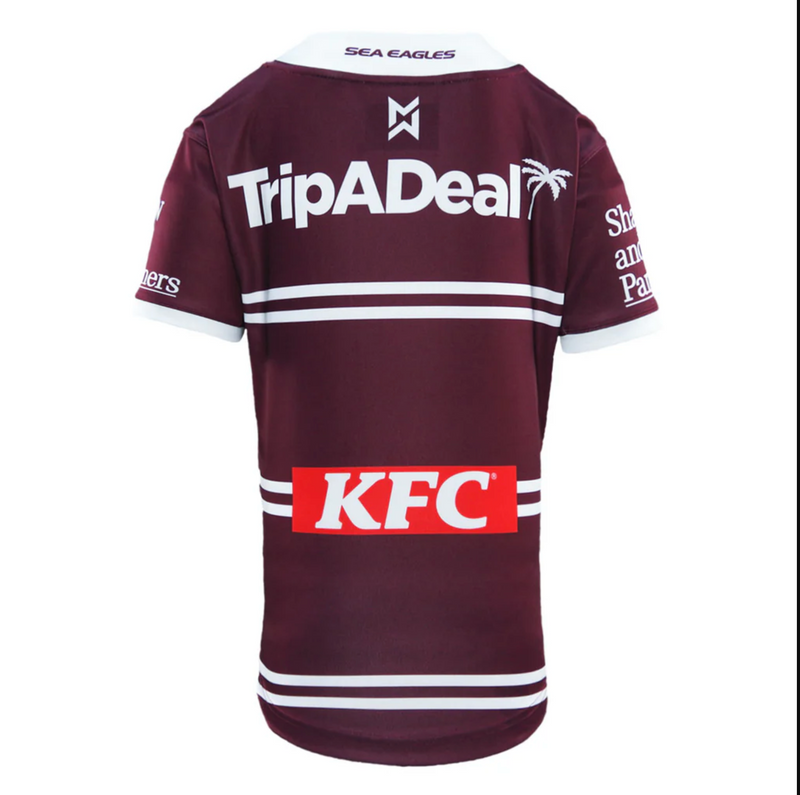 Warringah Sea Eagles 2025 Kid's Home Jersey NRL Rugby League by Dynasty Sport - new