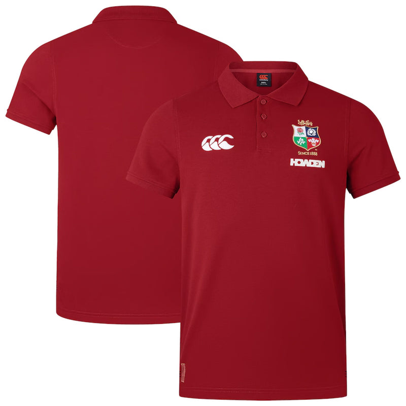 British & Irish Lions 2025 Tour Official Mens Pique Polos Polo by Canterbury - new