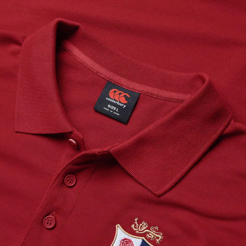 British & Irish Lions 2025 Tour Official Mens Pique Polos Polo by Canterbury - new