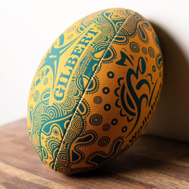 Gilbert Wallabies Australian First Nations Rugby Union Indigenous Replica Ball size 5