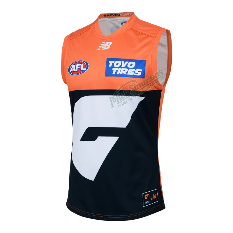 GWS Giants 2025 Men's Home Jersey AFL Guernsey by New Balance - new