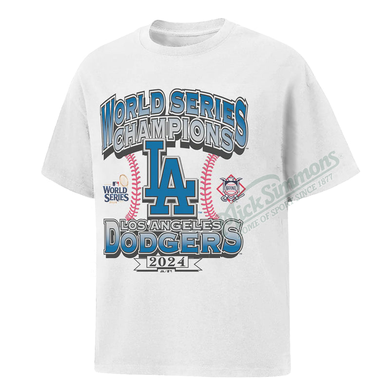 Los Angeles Dodgers World Series Champions 2024 T-shirt MLB Baseball by Majestic - new