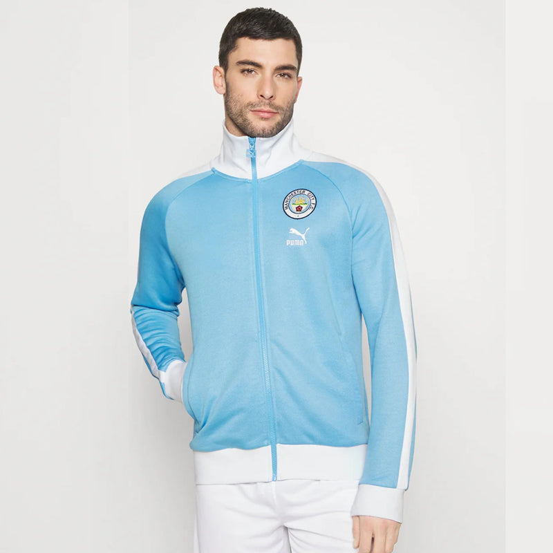 Manchester City FC 2023/24 Men's  Heritage T7 Track Jacket Football by Puma - new