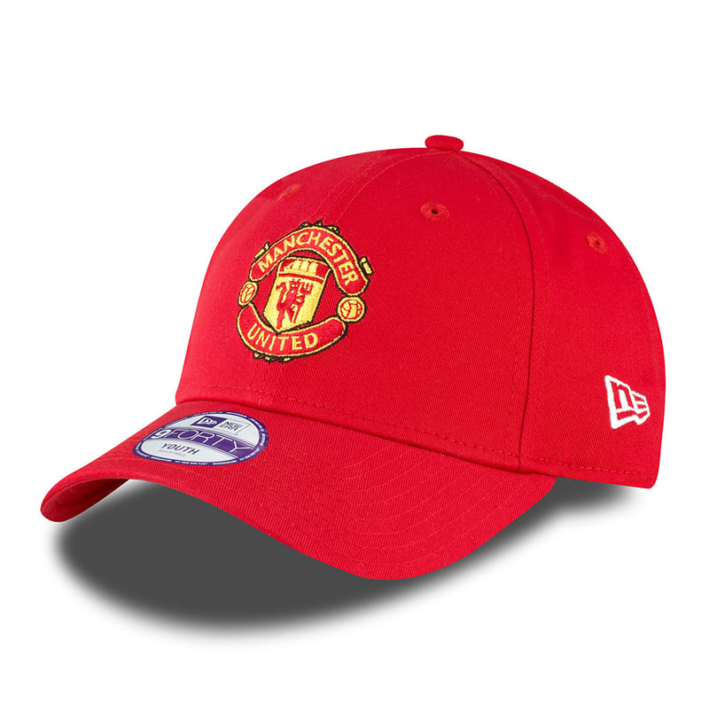 Manchester United Kids Red 9Forty Cap Cloth Strap Adjustable Football (Soccer) By New Era - new