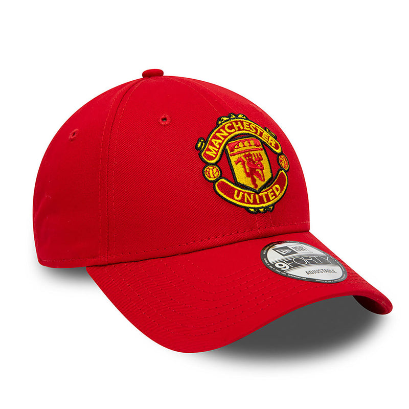 Manchester United Kids Red 9Forty Cap Cloth Strap Adjustable Football (Soccer) By New Era - new