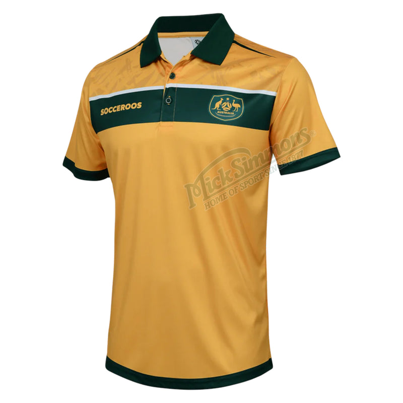 Official Australia Socceroos Mens Supporter Polo Football Soccer - new